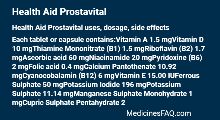 Health Aid Prostavital
