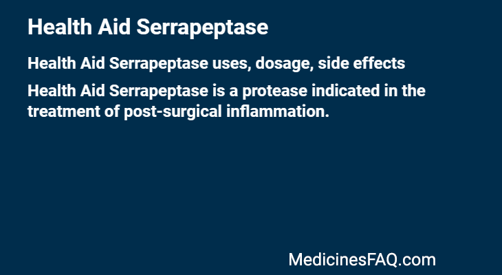 Health Aid Serrapeptase