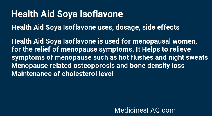 Health Aid Soya Isoflavone