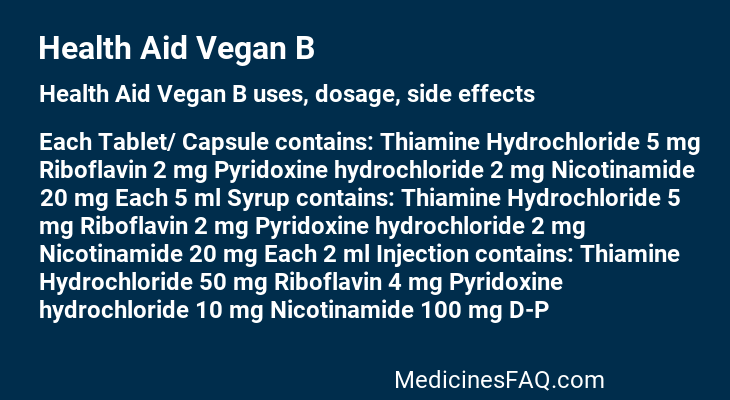 Health Aid Vegan B