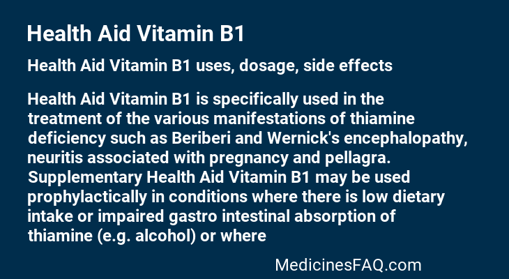 Health Aid Vitamin B1
