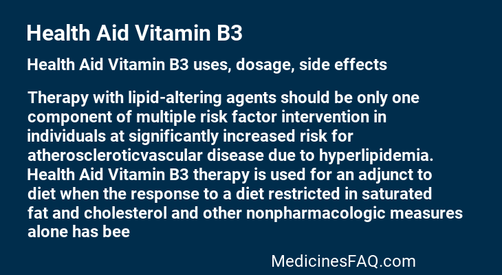 Health Aid Vitamin B3