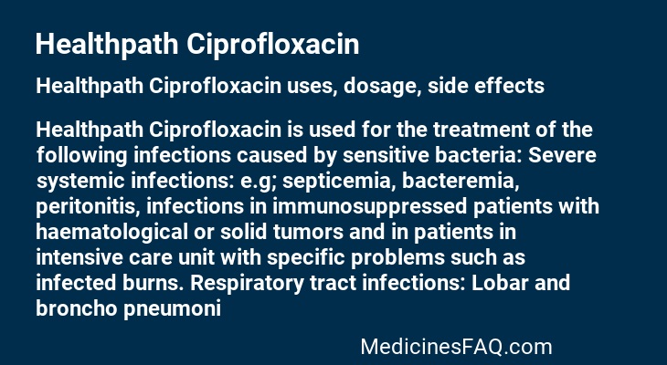 Healthpath Ciprofloxacin