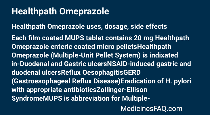 Healthpath Omeprazole