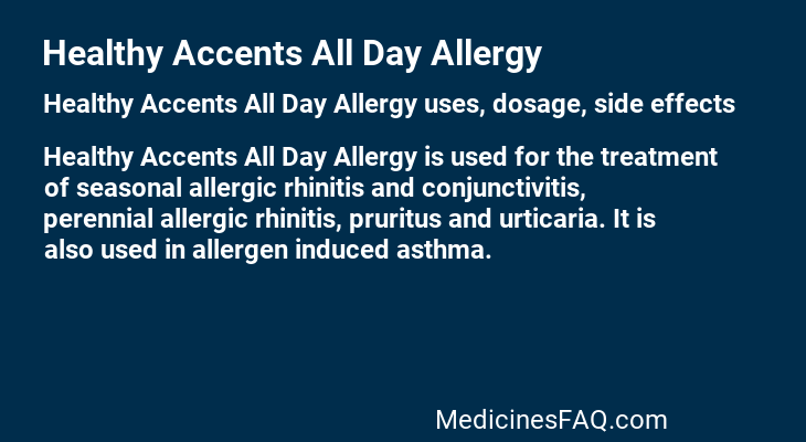 Healthy Accents All Day Allergy