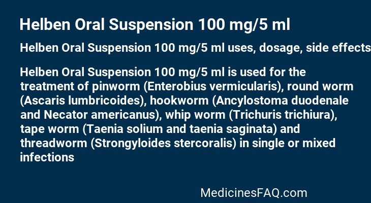 Helben Oral Suspension 100 mg/5 ml