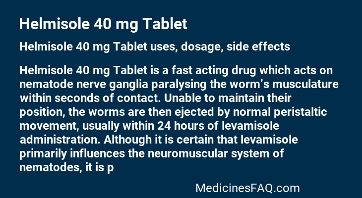 Helmisole 40 mg Tablet