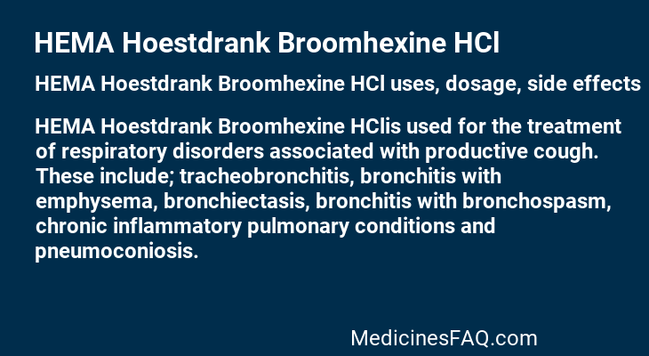 HEMA Hoestdrank Broomhexine HCl