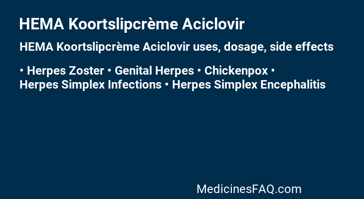 HEMA Koortslipcrème Aciclovir
