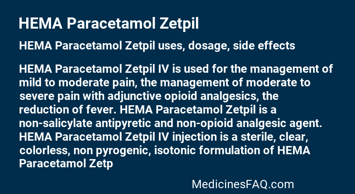HEMA Paracetamol Zetpil