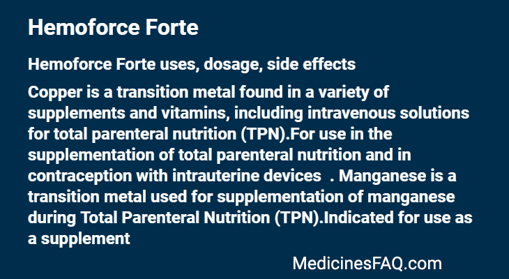 Hemoforce Forte