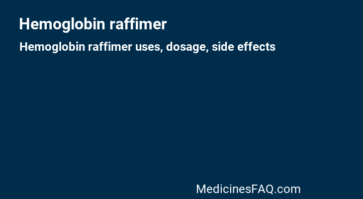 Hemoglobin raffimer