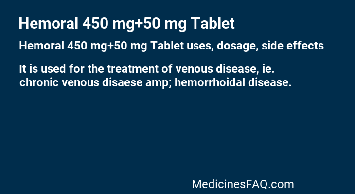 Hemoral 450 mg+50 mg Tablet