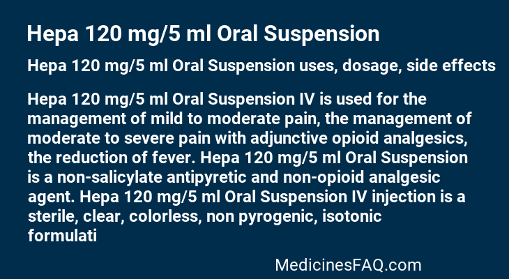 Hepa 120 mg/5 ml Oral Suspension