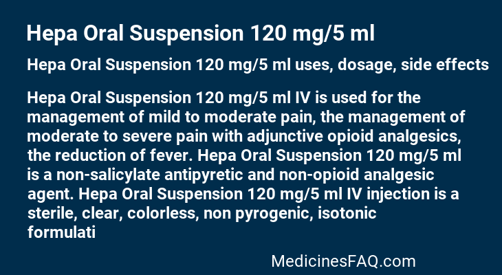 Hepa Oral Suspension 120 mg/5 ml