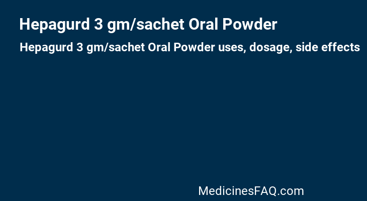 Hepagurd 3 gm/sachet Oral Powder