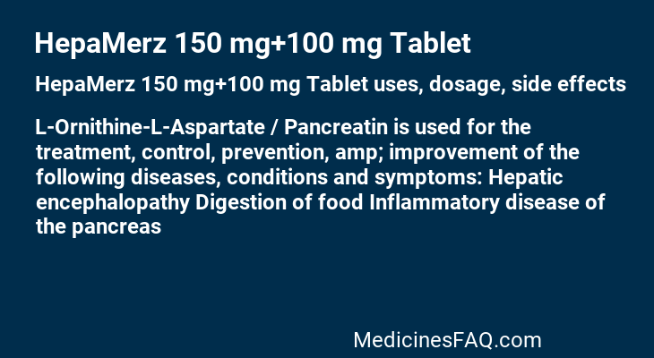 HepaMerz 150 mg+100 mg Tablet