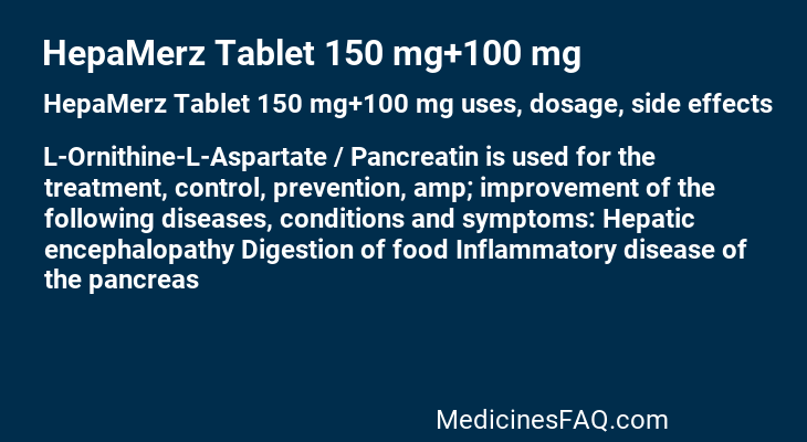 HepaMerz Tablet 150 mg+100 mg