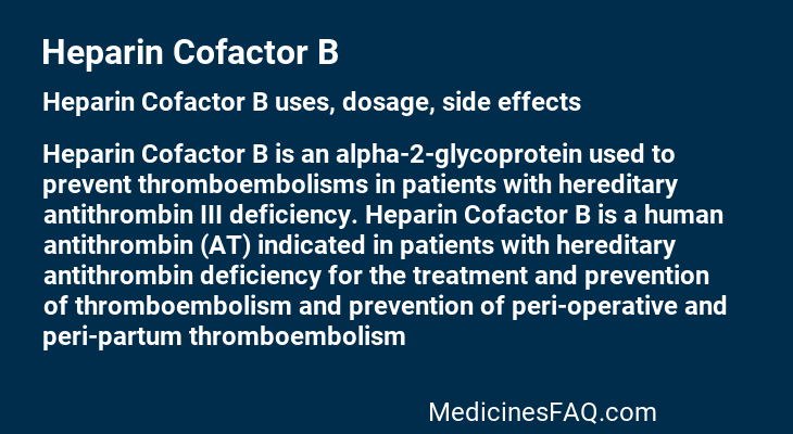 Heparin Cofactor B