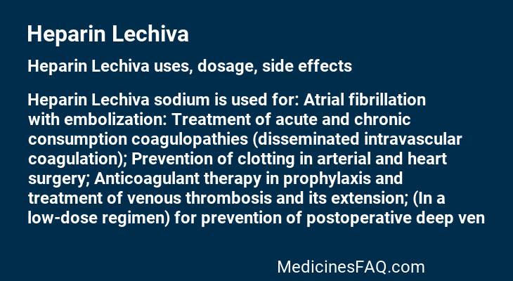 Heparin Lechiva