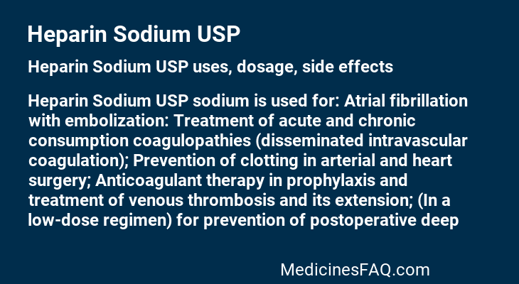 Heparin Sodium USP
