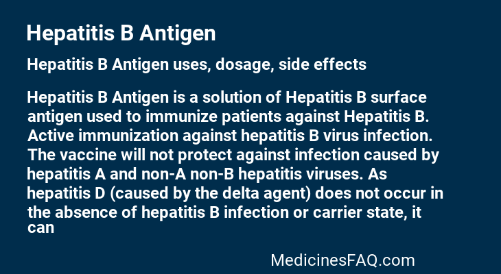 Hepatitis B Antigen
