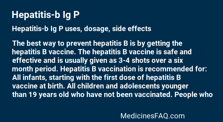 Hepatitis-b Ig P