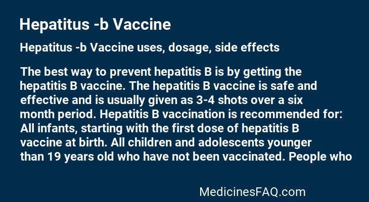 Hepatitus -b Vaccine