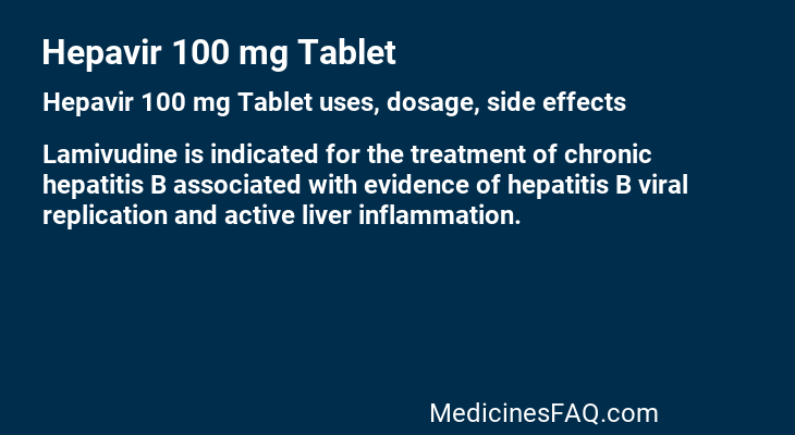 Hepavir 100 mg Tablet