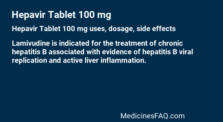 Hepavir Tablet 100 mg