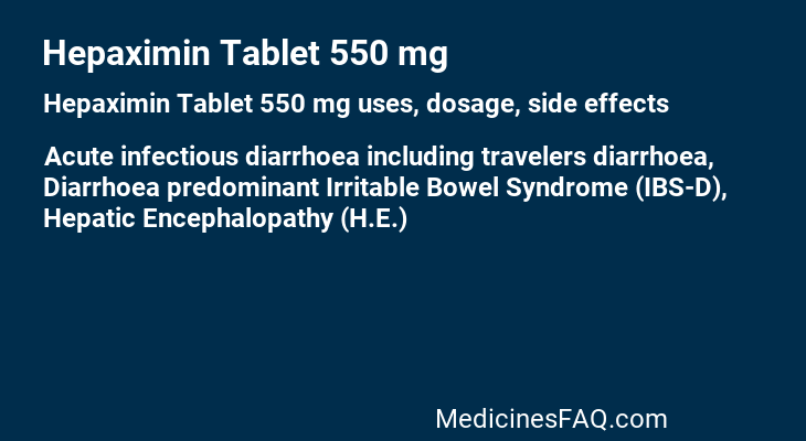 Hepaximin Tablet 550 mg