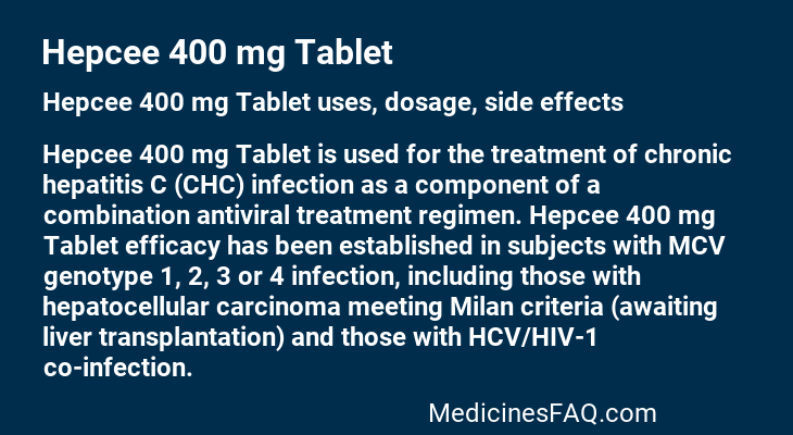 Hepcee 400 mg Tablet