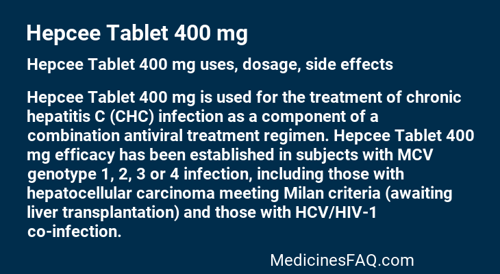 Hepcee Tablet 400 mg