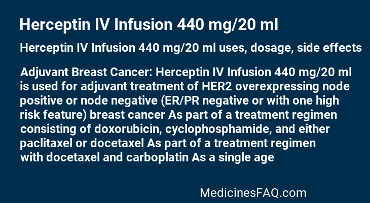 Herceptin IV Infusion 440 mg/20 ml