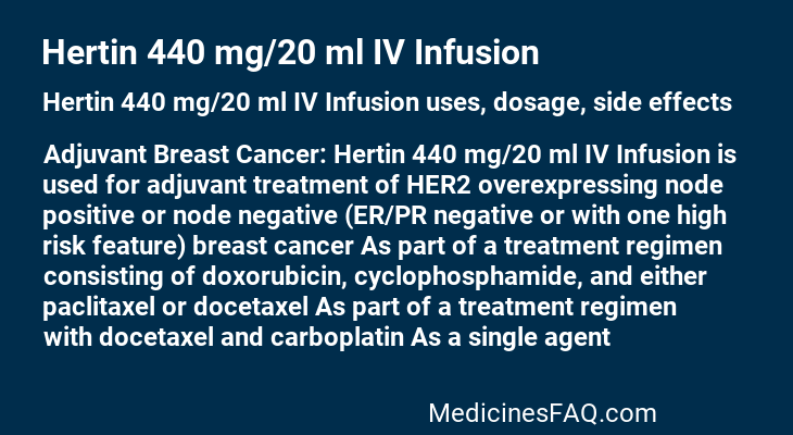 Hertin 440 mg/20 ml IV Infusion