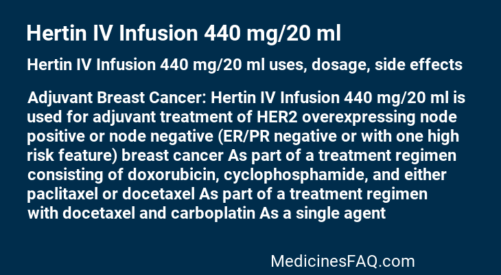 Hertin IV Infusion 440 mg/20 ml