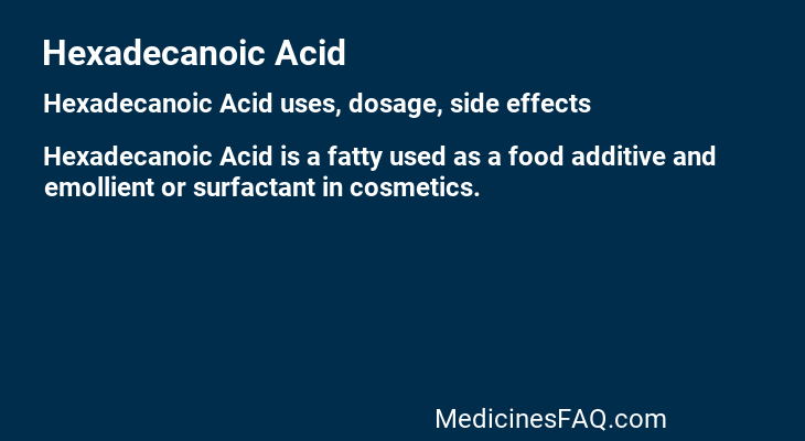 Hexadecanoic Acid