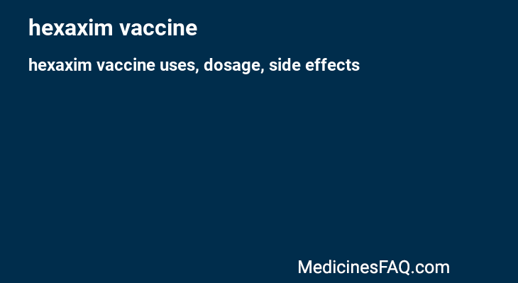 hexaxim vaccine