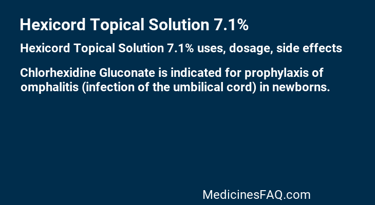 Hexicord Topical Solution 7.1%