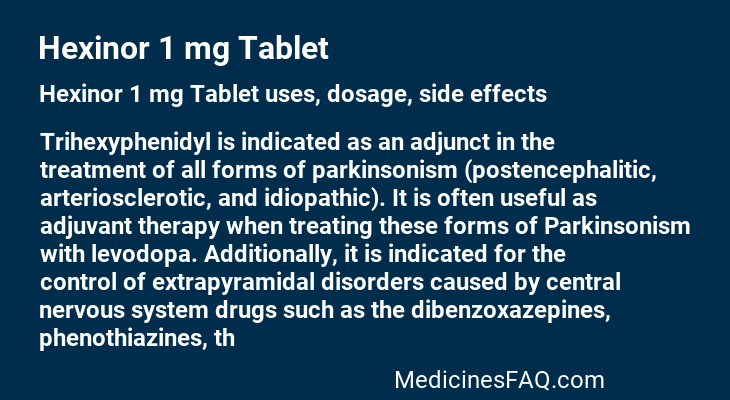 Hexinor 1 mg Tablet