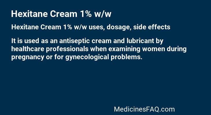 Hexitane Cream 1% w/w