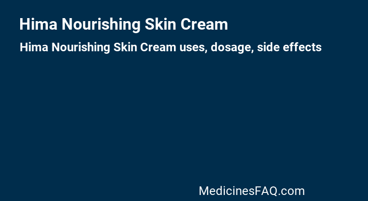 Hima Nourishing Skin Cream