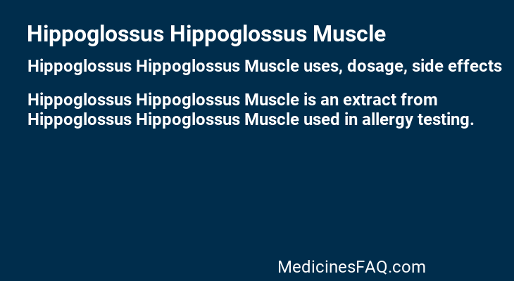 Hippoglossus Hippoglossus Muscle