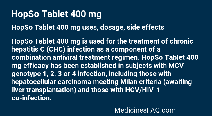 HopSo Tablet 400 mg