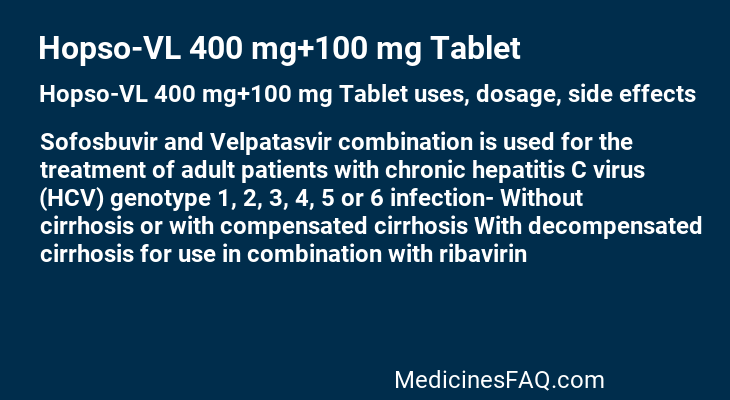 Hopso-VL 400 mg+100 mg Tablet