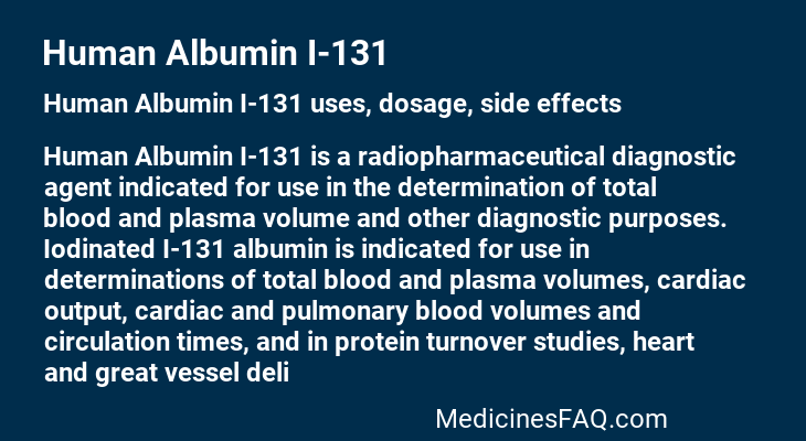 Human Albumin I-131
