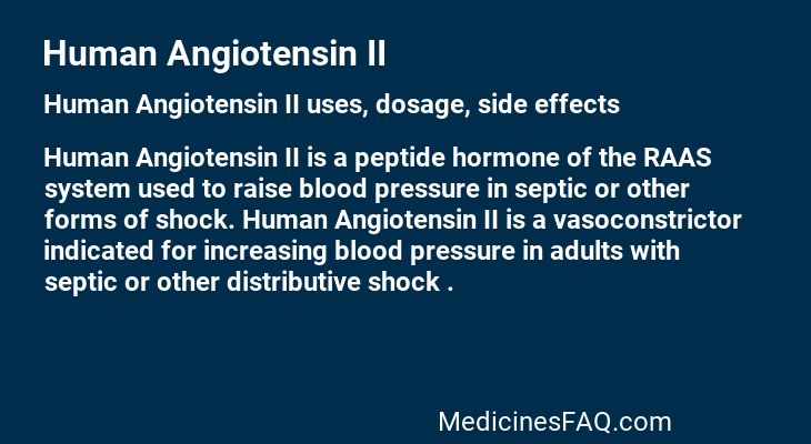 Human Angiotensin II