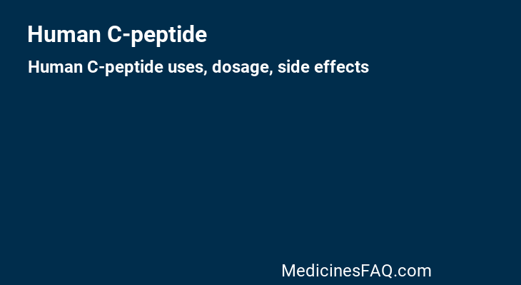 Human C-peptide