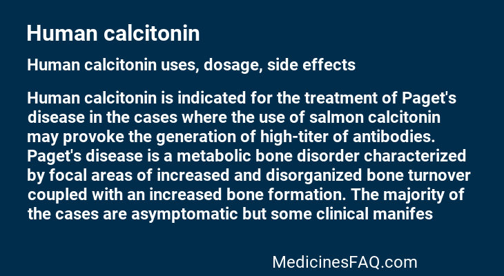 Human calcitonin