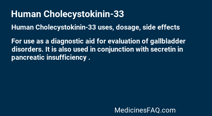 Human Cholecystokinin-33